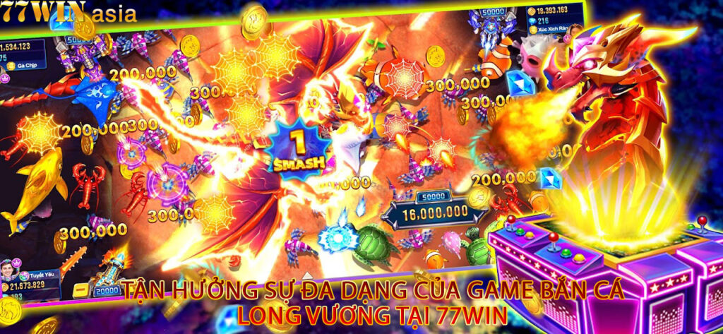 Tận Hưởng Sự Đa Dạng Của Game Bắn Cá Long Vương Tại 77win